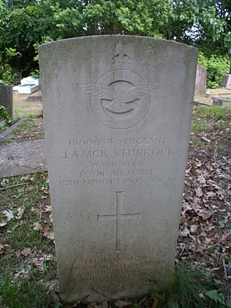 10 Grave Sgt Sturrock No.692 Sqdn