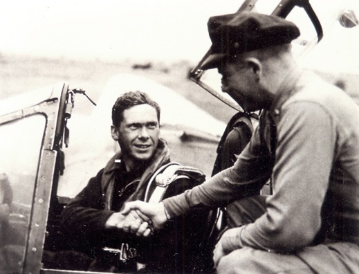 (1) Mitchell in cockpit