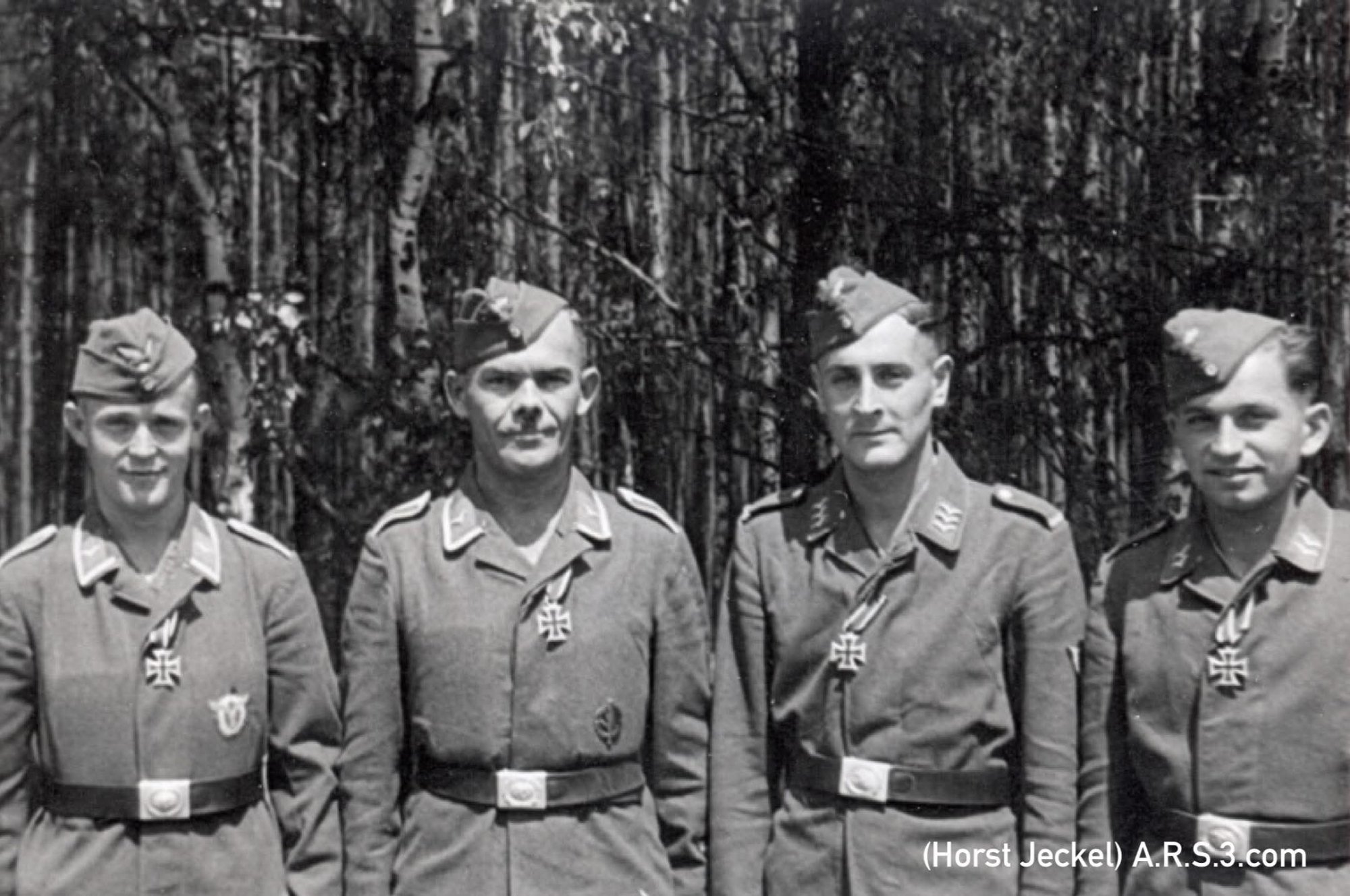 The Kraus crew; Wilhelm Kraus, Max Seeber, Rudolf Ehrich and Knoefel (Jeckel)