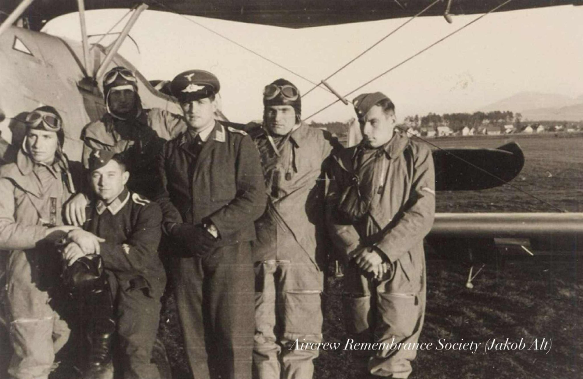 Unteroffizier. Vitus Alt 1st from left during training (via Alt)