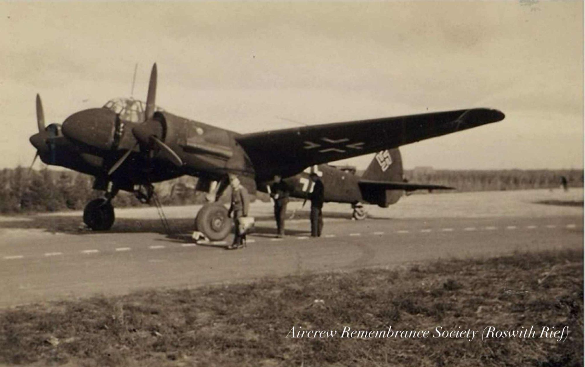 Uffz Helmut Baehner with his Ju 88C R4 + EM, Gilze-Rijen, Netherlands 1941 (Rief)