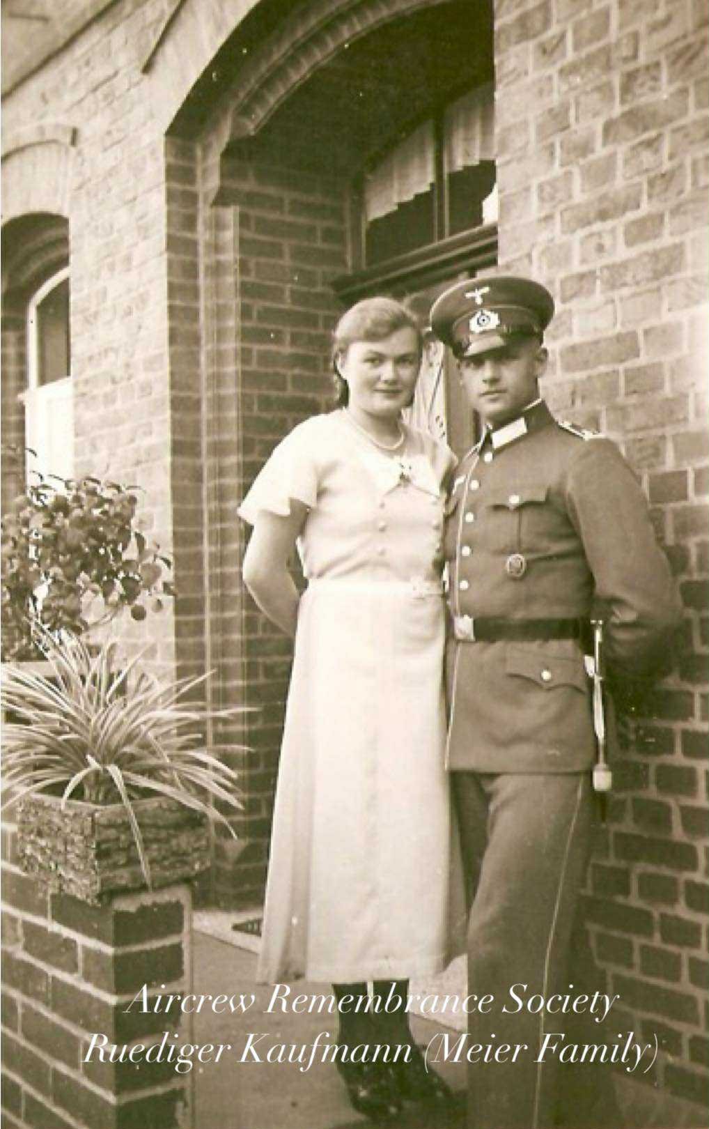 Heinrich Meier, the Junkers pilot pictured here whilst serving in the Army (Meier via Kaufmann)