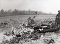 The wreckage of the aircraft is kept under guard (Andy Saunders)