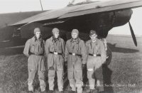 The crew of the Dornier Do 217, Fw Salz stands 3rd from left, do not know in which order the other crew members are named. (Hall)