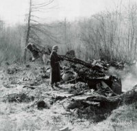 Crash site of Dornier Do 217E-4 at Fernhurst in 1943 (Parker).