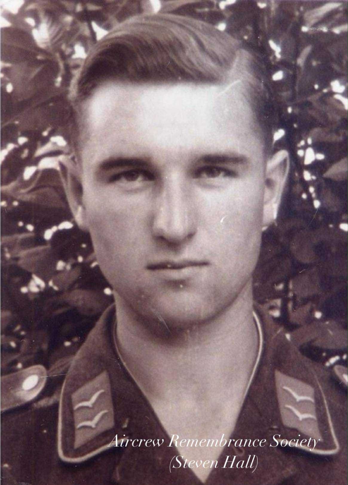 Gefr. Erhard Weis killed just three days after his 22nd birthday (Hall)