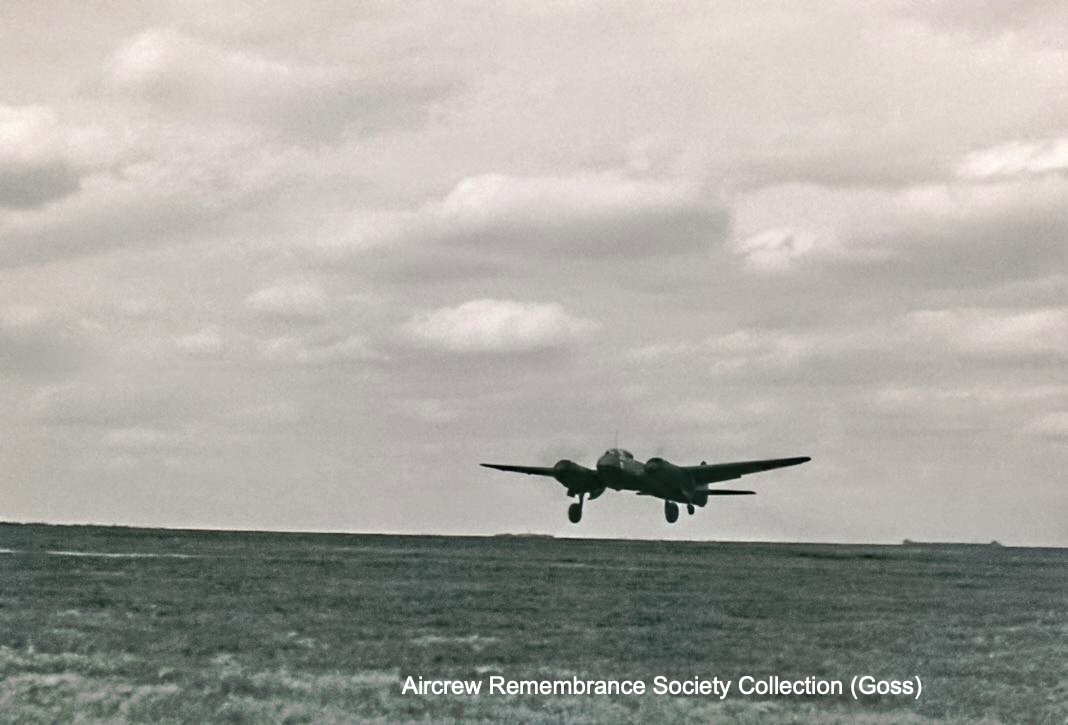 Junkers Ju 88 of 2./(F)11 during landing. (Goss).