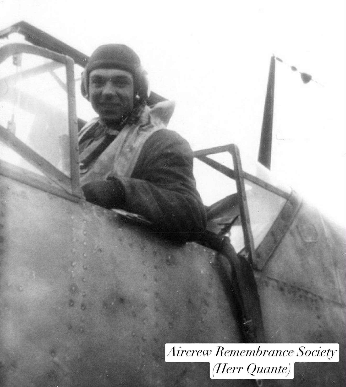 Willi Quante in the cockpit of his Bf109 (via Quante).