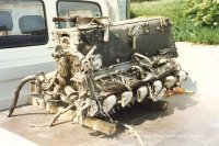 The DB605 engine in quite remarkable condition.