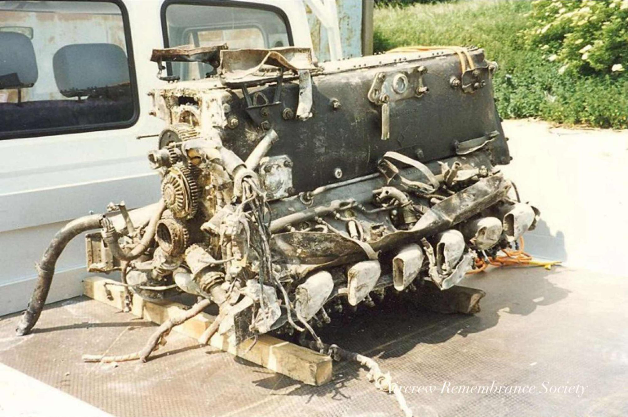 The DB605 engine in quite remarkable condition.