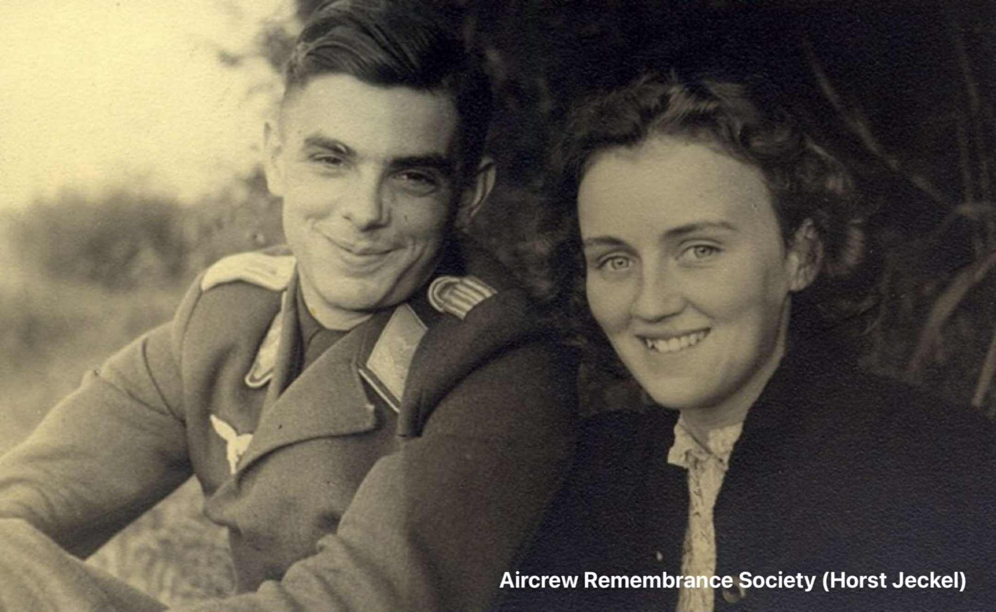 Hermann Bodenheim pictured during happier times with a female friend (Jeckel).