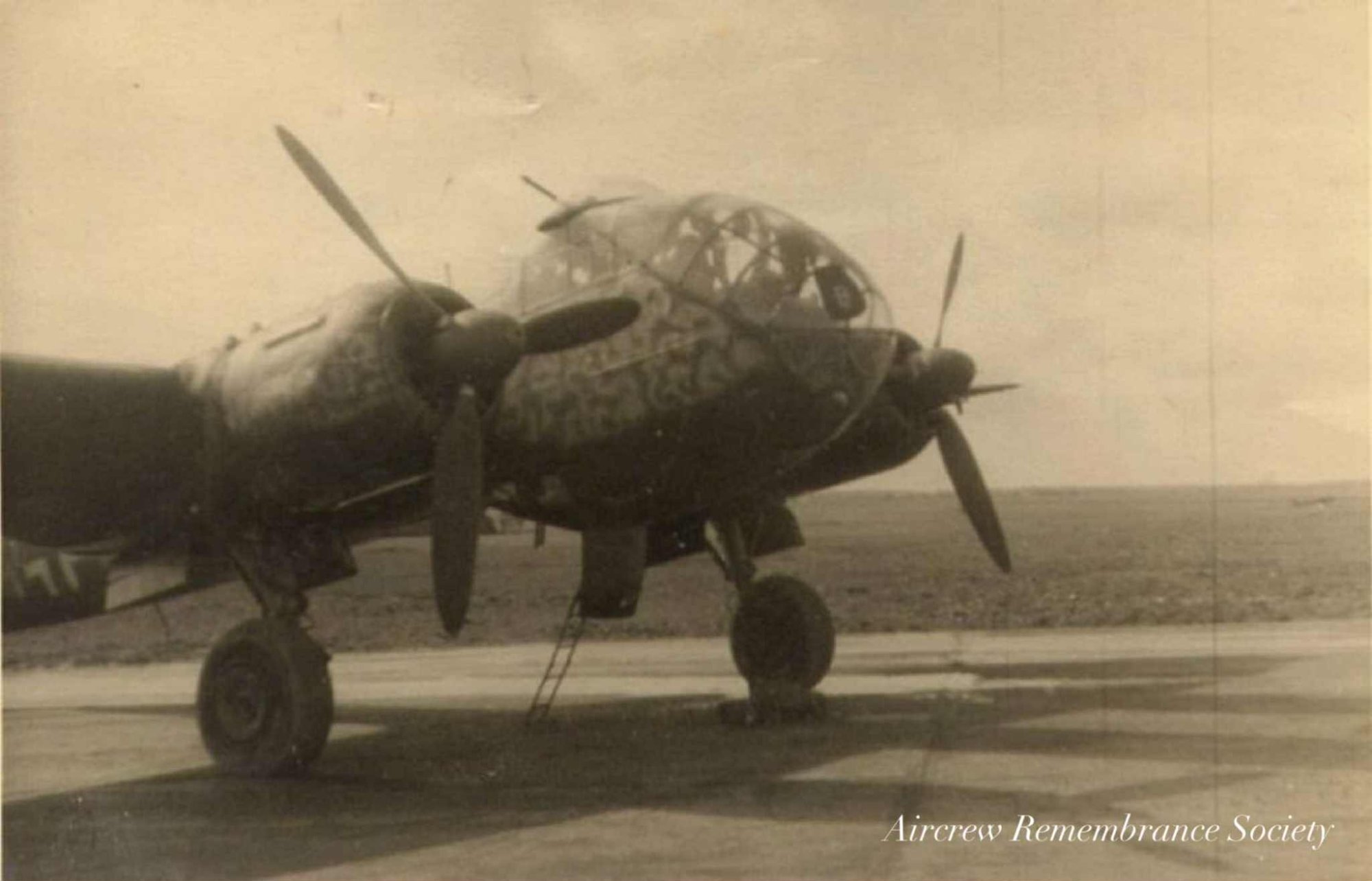 Great Leigh's Ju 188 (U5 + BM) pictured shortly before the crash.