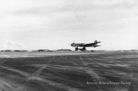A landing of a Heinkel He 177 from KG40