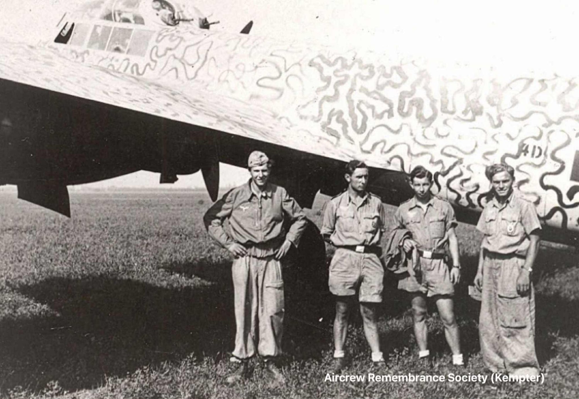 Uffz. Detering, Uffz. Trauwald, Uffz. Agten and Uffz. Ruell (Uffz Kempter's predecessor)