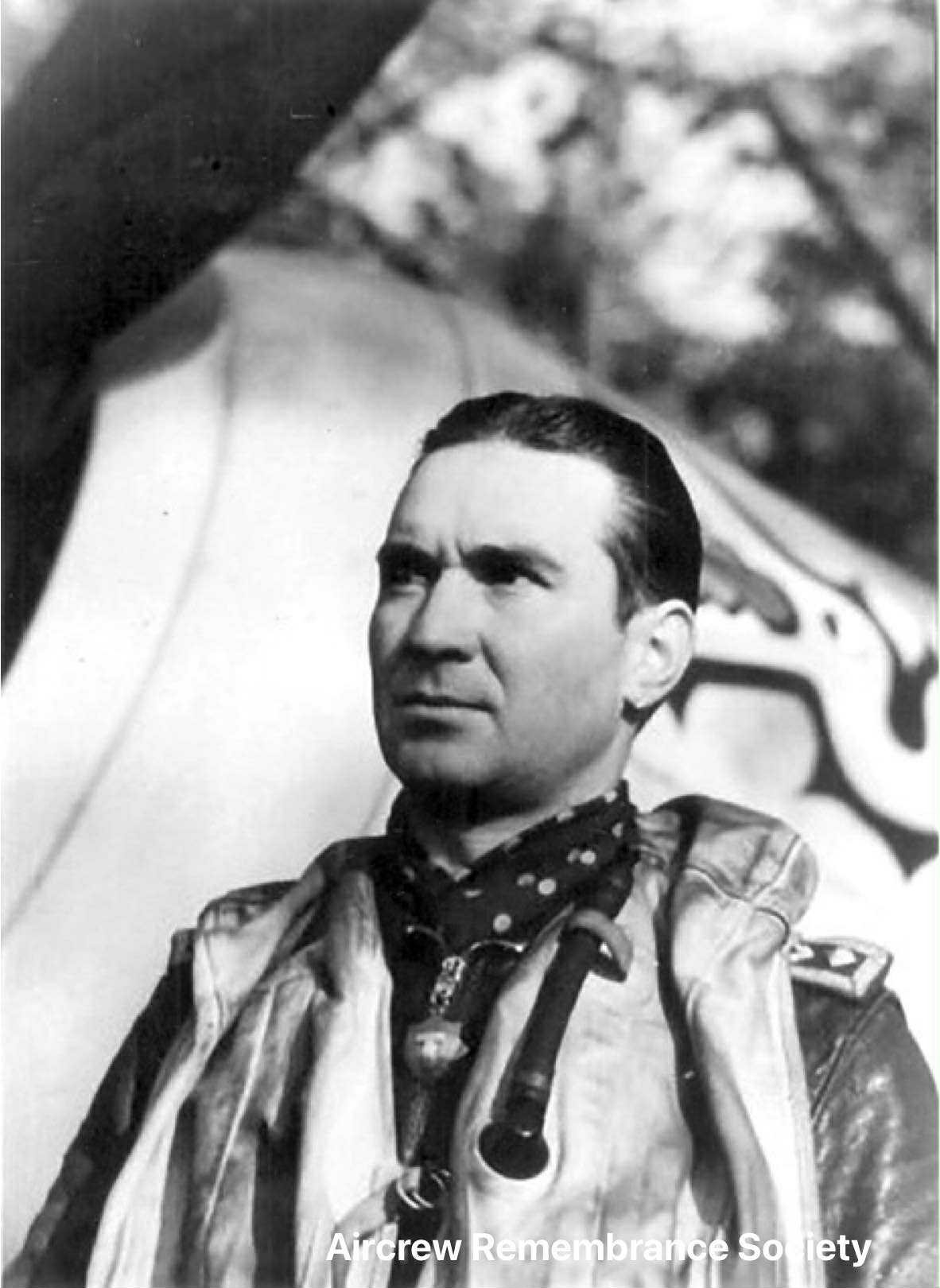 Otto Rudolf Bach pictured in flight gear besides his Fw 190.