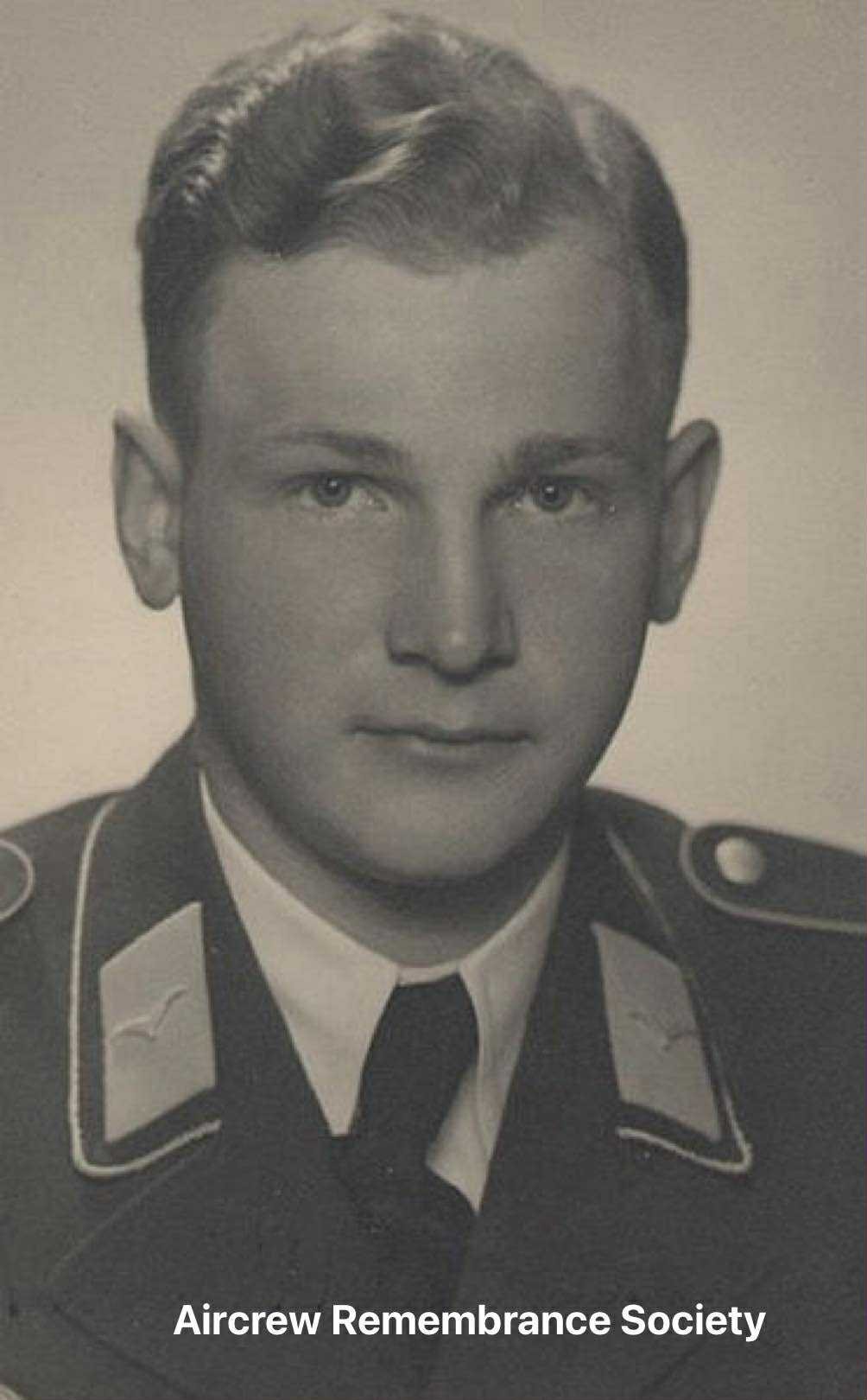 Hans Waldmann pictured shortly after entry into the Luftwaffe 1940