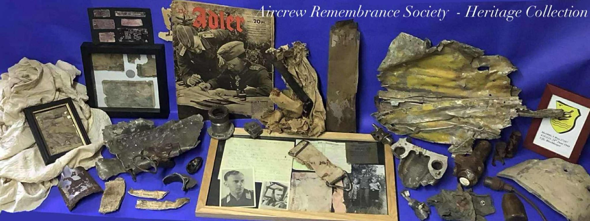 Aircrew Remembrance Society - Heritage Collection.
Messerschmitt Bf 109G-5 Werke/Nr.27107 (Lw loss report gives Wnr. 27106) Pilot: Unteroffizier. Herbert Blochberger. 58225/66 Missing. (Born 07.05.1915 in Radefeld. Recovered on 23.11.1996).