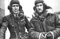 F/O Robert Lorimer and F/O Leslie Clisby, No 1 Squadron taken in France 1940 (David King Archives)