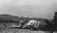 (N3290) lies burnt out in a French field 23.05.1940 (David King Archives)