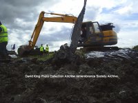 This crash site was excavated by Mr Tim Hake on the 14th July 2007, assisted and researched by David King, and Melvin Brownless from theAircrew Remembrance Society, also Herr Rudiger Kaufmann, chairman of the Museumsverein f¸r Technik- und Luftfahrtgeschichtee.V, Dalldorf,Germany.
