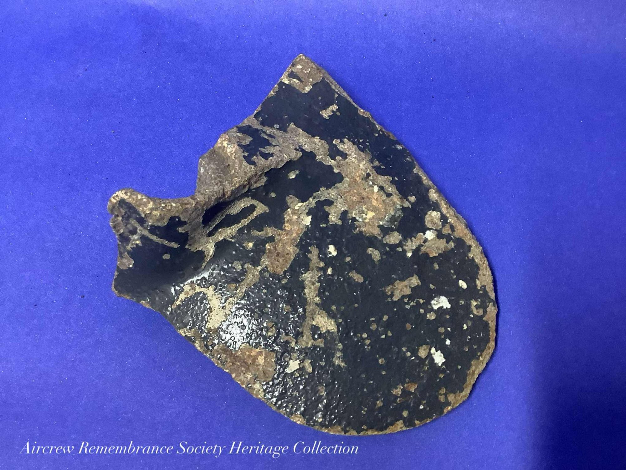Fragment of engine case recovered from Boeing B-17G Flying Fortress 42-31469