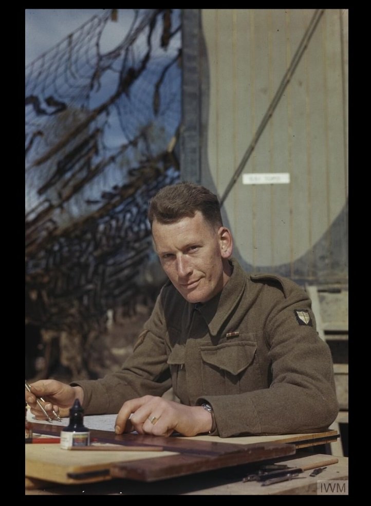 Reynolds, D A R, England, Army, Intelligence Branch, draughtsman, Corporal