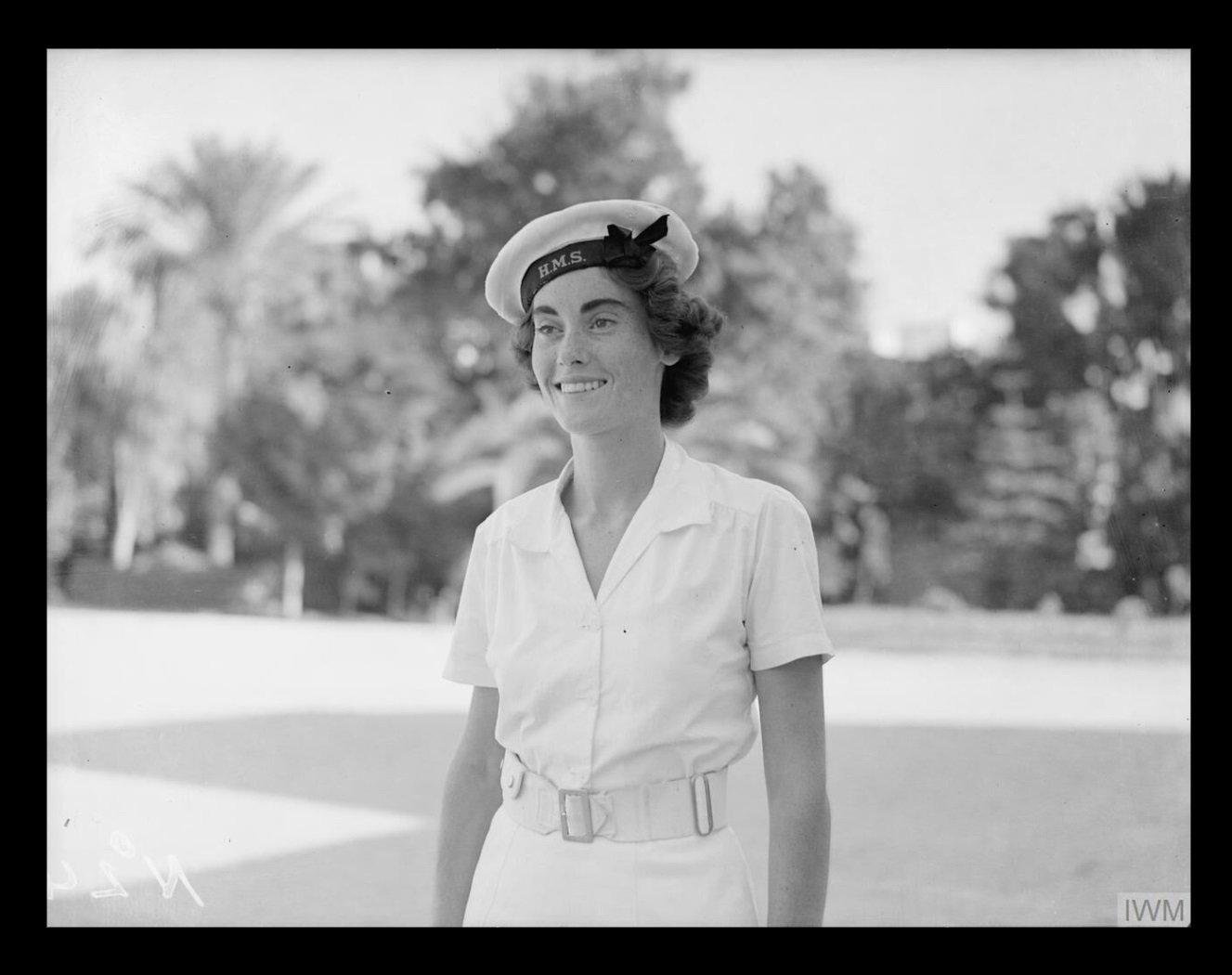 Wren D J Curie, from Manchester, serving in Alexandria 1943 IWM (A 20263)