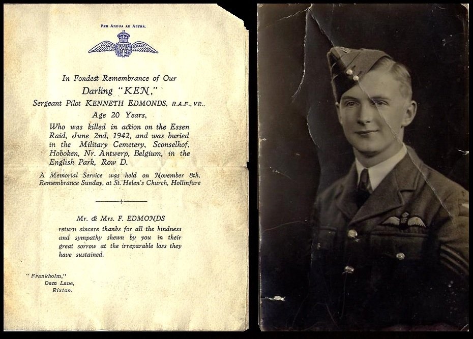 Sergeant Pilot Kenneth Edmonds R.A.F.V.R.