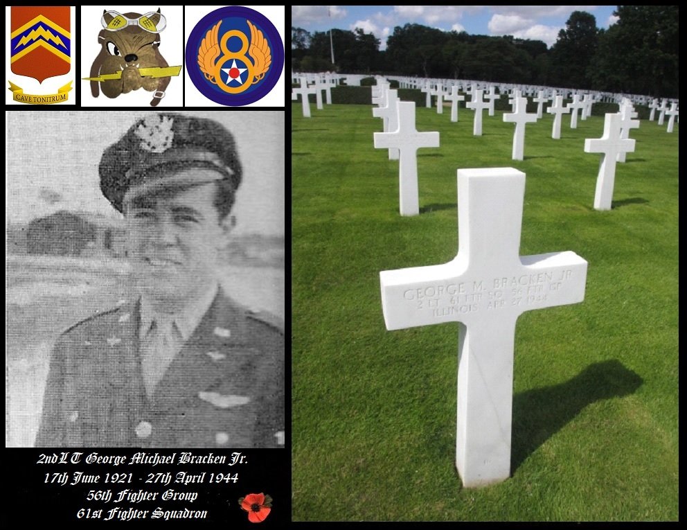 2LT George Michael Bracken Jr. (Photo Roger A Freeman) (Grave photo Skip Farrow on 05 Aug 2015)