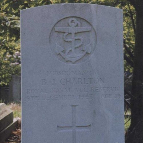 Pilot: Midshipman (A) Basil John Charlton, R.N.V.R. Grave.