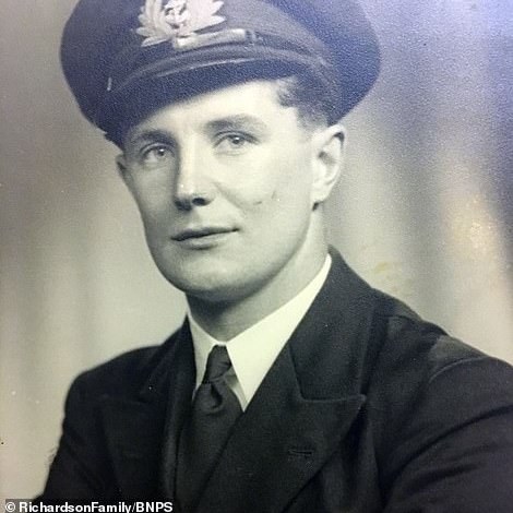Sheila, pictured left, was widowed after only two years of marriage when Ron lost his life in the war. She remarried Royal Navy submariner Patrick Thompson and had two more sons by him. They remained happily married until he died 30 years ago