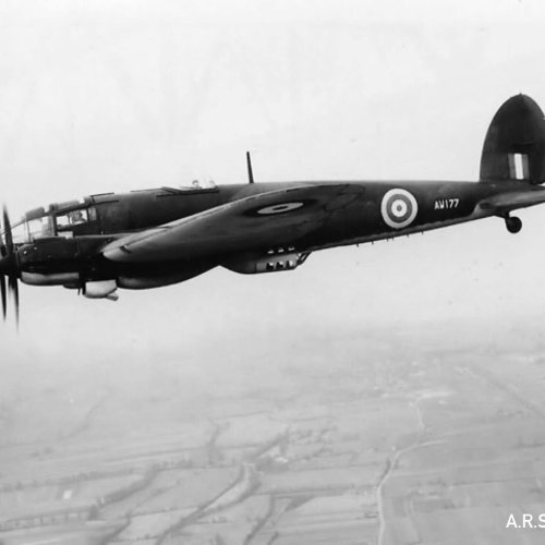 “Under new management” AW177 in flight, now in R.A.F. livery.