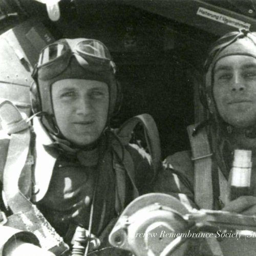 Feldwebel. Hermann Kuebler together with Franz Vonier in the cockpit of a He 111 (Steve Hall).