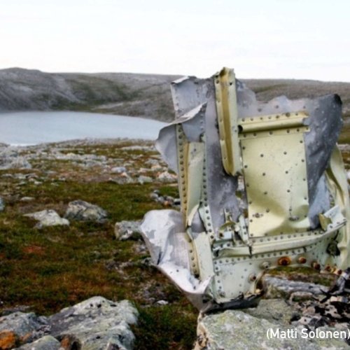 Large and small pieces of wreckage still litter the area. (Sorensen)