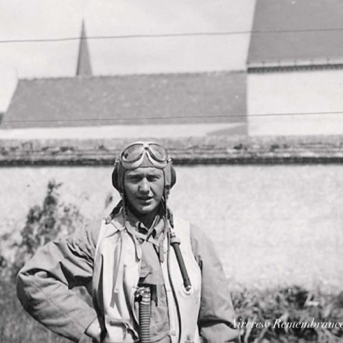 Observer in flying gear, Uffz. Karl-Heinz Schleiermacher.