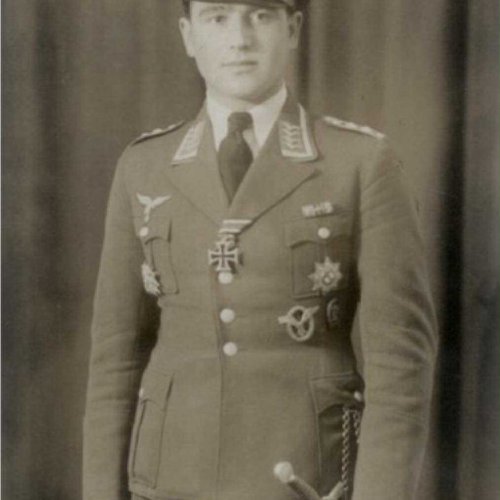 Ofw. Rueck after receiving Iron Cross 2 Class