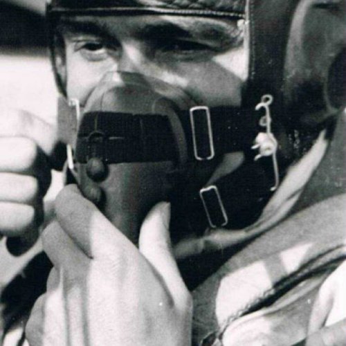 Charly Rueck in the cockpit of his Bf 109