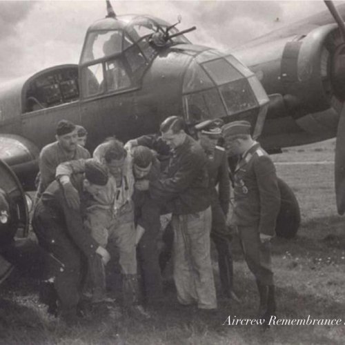 A Junkers Ju 88D-1 of 1./(F)123 seen here in a crash landing scenario during the making of the film (Besatzung Dora) August 1942.The scene depicted is very similar to that experienced by Fritz Schlicting and his crewafter their crash landing.
