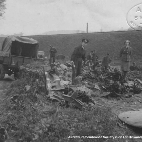 Crash site of Dornier WNr:5356 (Sqn Ldr Dinwoodie of the RAF BD.)