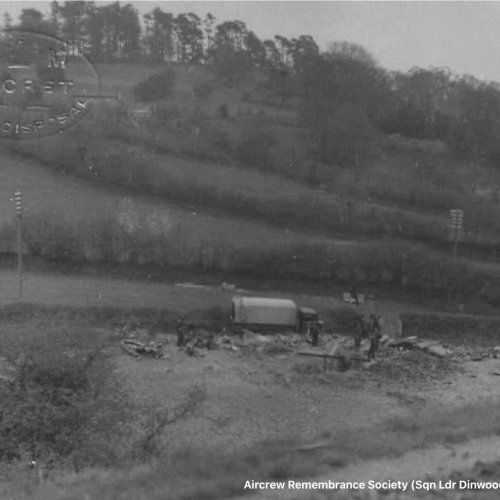 Another view on the railway line of the Crash site of Dornier WNr:5356 (Sqn Ldr Dinwoodie of the RAF BD.)