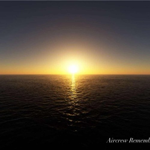Sunset over the sea, in memory of all those missing in action