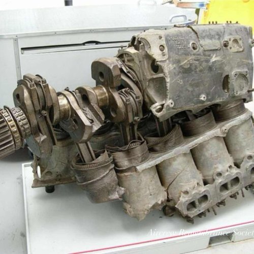 One of the engines from the Runwell Dornier, beautifully cleaned and now on display at Duxford,
home of the Essex Aviation Group. (Ellis)