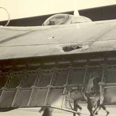 Damage to starboard wing (Goebel, Schlichting)