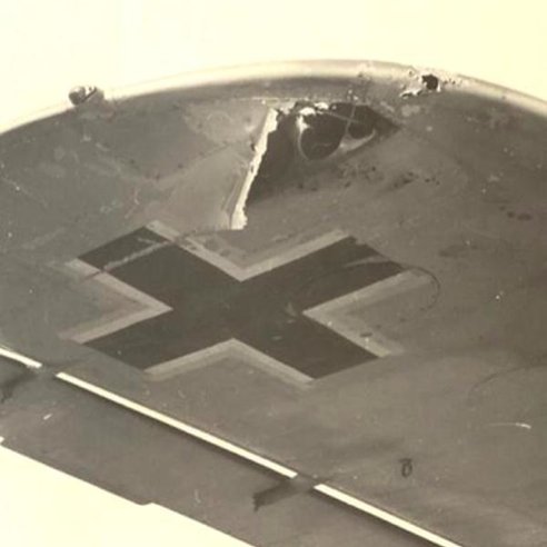 Damage to starboard wing (Goebel, Schlichting)