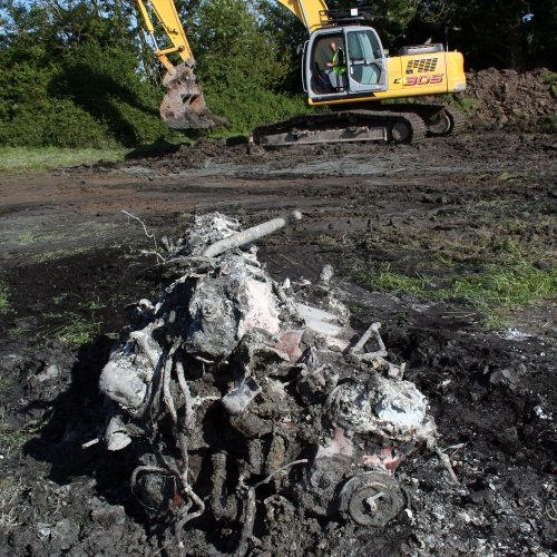 The second engine to be recovered from this Heinkel 