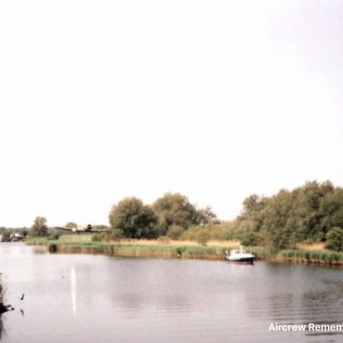 Very low Flypast by a Harvard on the 13th May 2000 in honour of L.A.C. John Bromley (Source Jan Jolie)