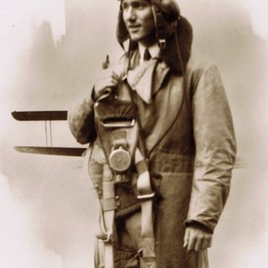 P/O. Paul Leonard Jarvis during training, was sent to the family by Paul during his service. (Courtesy of the Jarvis family via Bas Coolan)