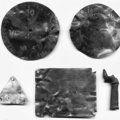 Above a selection of small parts recovered now in the Lumley collection.