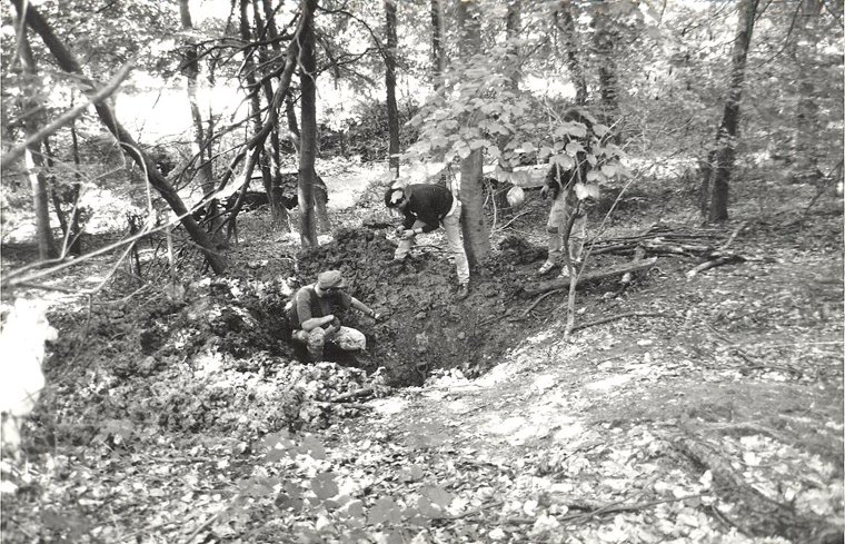 Crash site of Hawker Hurricane Mk.I P3897