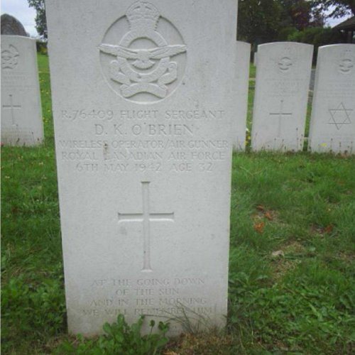Crew graves together at Kempston (A.R.S. archives)